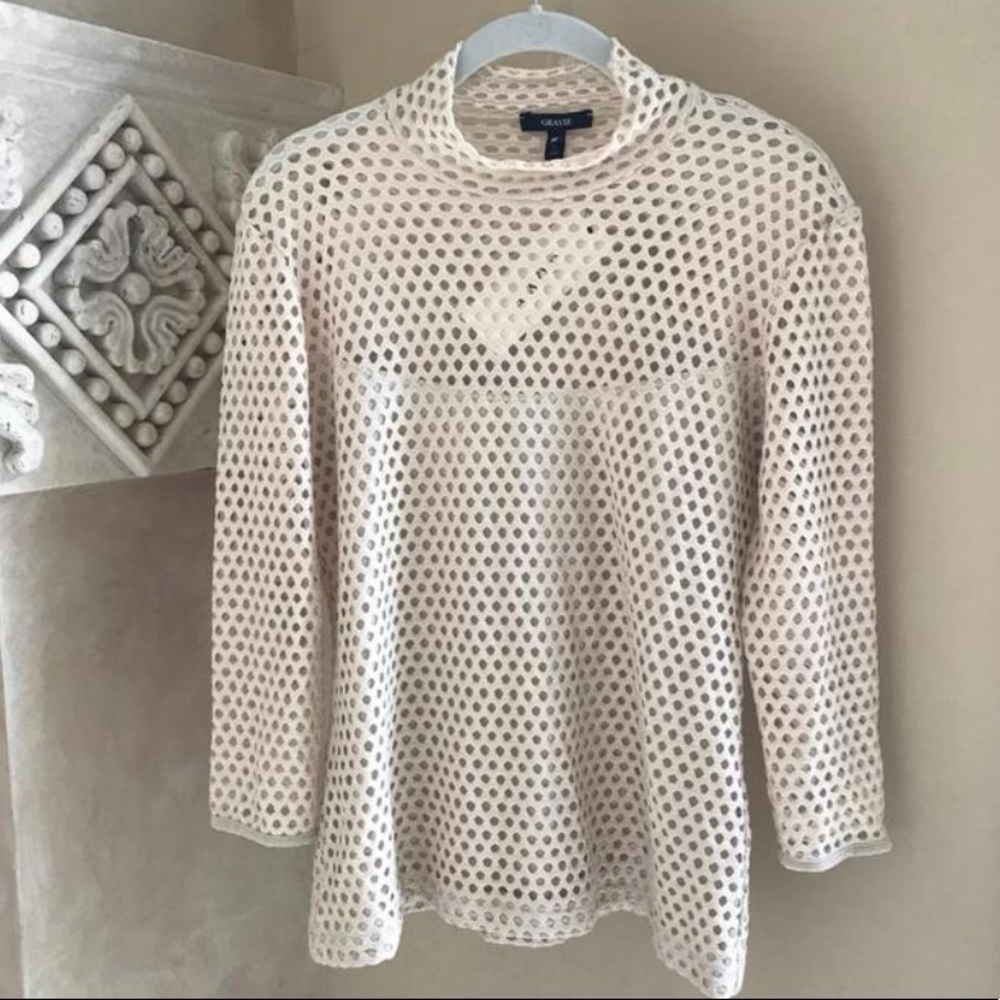 Grayse metallic laser cut top